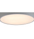 Flush Ceiling Light 50cm Round, 5 x E27 (Max 20W), Silver, IP44