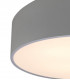 Flush Ceiling Light 50cm Round, 5 x E27 (Max 20W), Silver, IP44