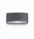 1 Light Outdoor Small Up Down Wall Light Black IP55, E27