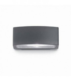 1 Light Outdoor Small Up Down Wall Light Black IP55, E27