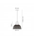 Ceiling Pendant, 1 x E27, IP65, Anthracite
