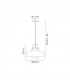Ceiling Pendant, 1 x E27, IP65, Anthracite