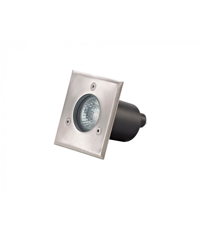 Square Inground Light, Stainless Steel 316L, GU10, IP67