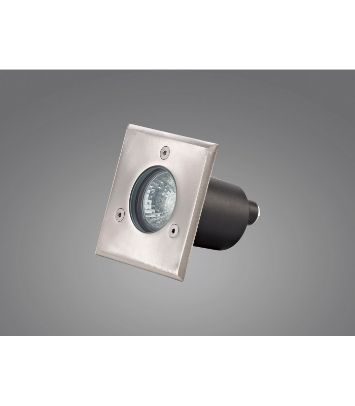 Square Inground Light, Stainless Steel 316L, GU10, IP67