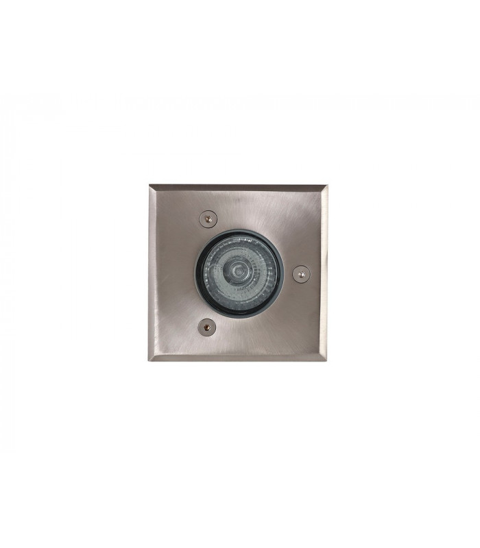 Square Inground Light, Stainless Steel 316L, GU10, IP67