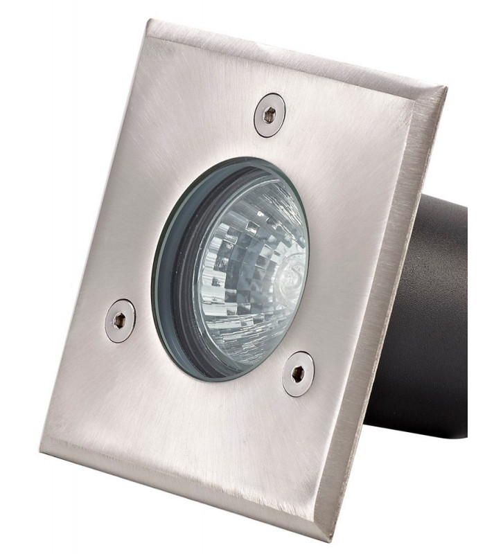 Square Inground Light, Stainless Steel 316L, GU10, IP67