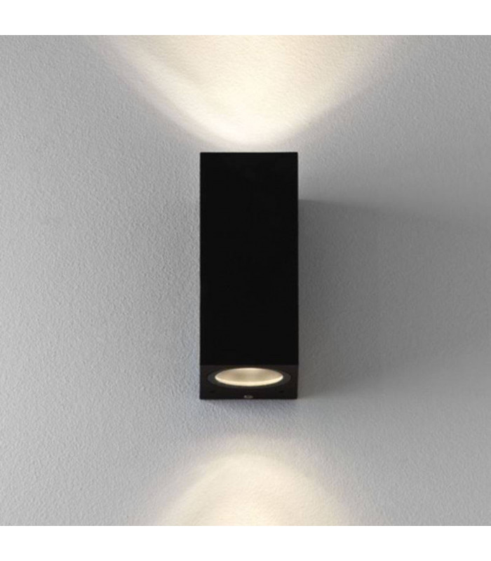 Outdoor Up Down Wall 2 Light Black IP44, GU10