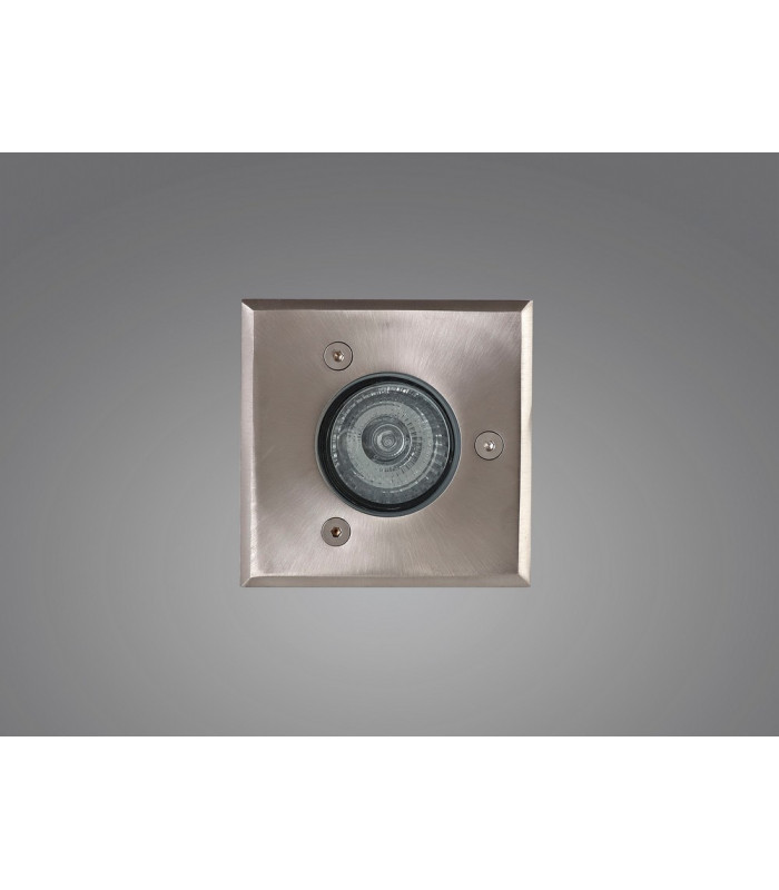Square Inground Light, Stainless Steel 316L, GU10, IP67