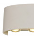 LED Up & Downward Lighting Wall Light, 6W, 3000K, Sand White, 500lm, IP54