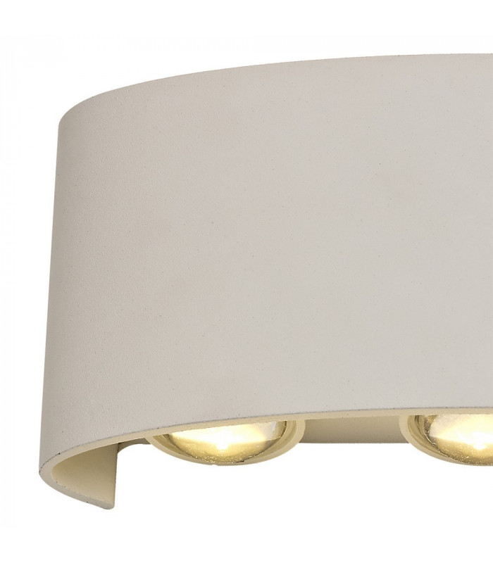 LED Up & Downward Lighting Wall Light, 6W, 3000K, Sand White, 500lm, IP54