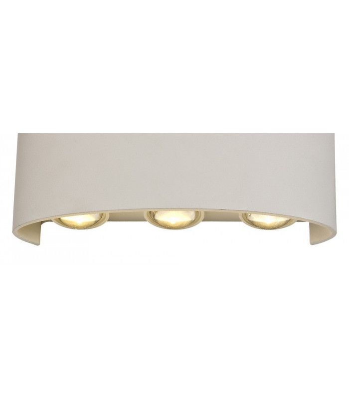 LED Up & Downward Lighting Wall Light, 6W, 3000K, Sand White, 500lm, IP54