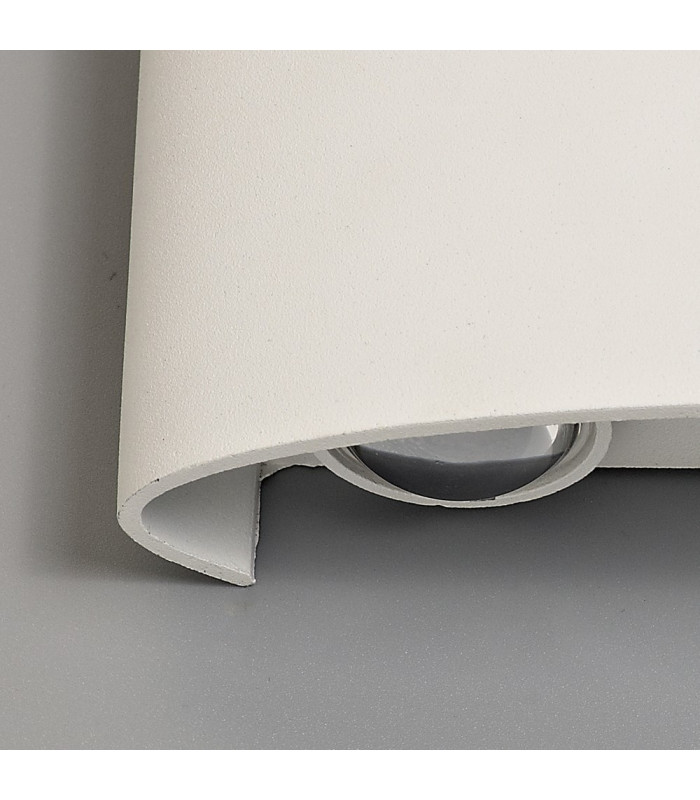LED Up & Downward Lighting Wall Light, 6W, 3000K, Sand White, 500lm, IP54