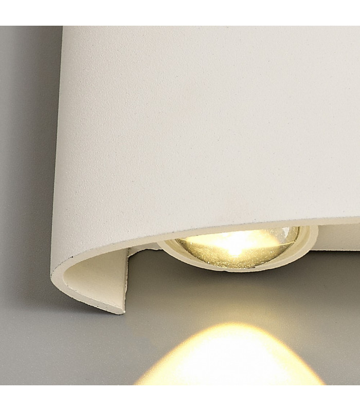 LED Up & Downward Lighting Wall Light, 6W, 3000K, Sand White, 500lm, IP54