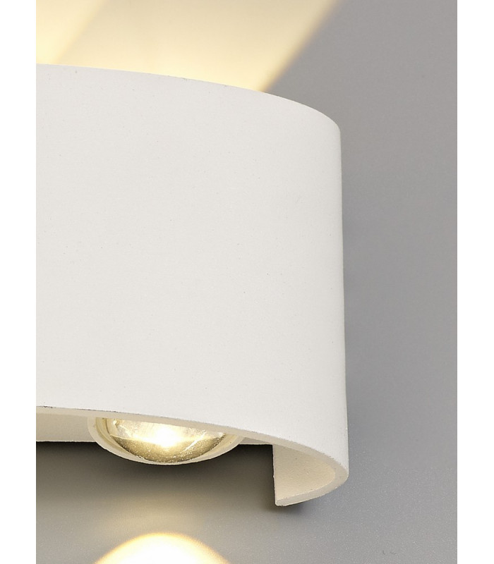 LED Up & Downward Lighting Wall Light, 6W, 3000K, Sand White, 500lm, IP54