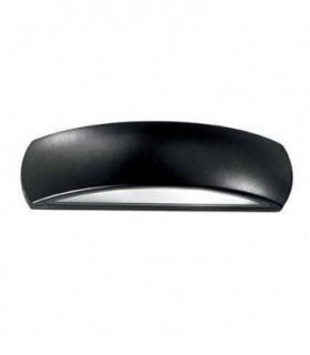 1 Light Outdoor Up Down Wall Light Black IP54, E27