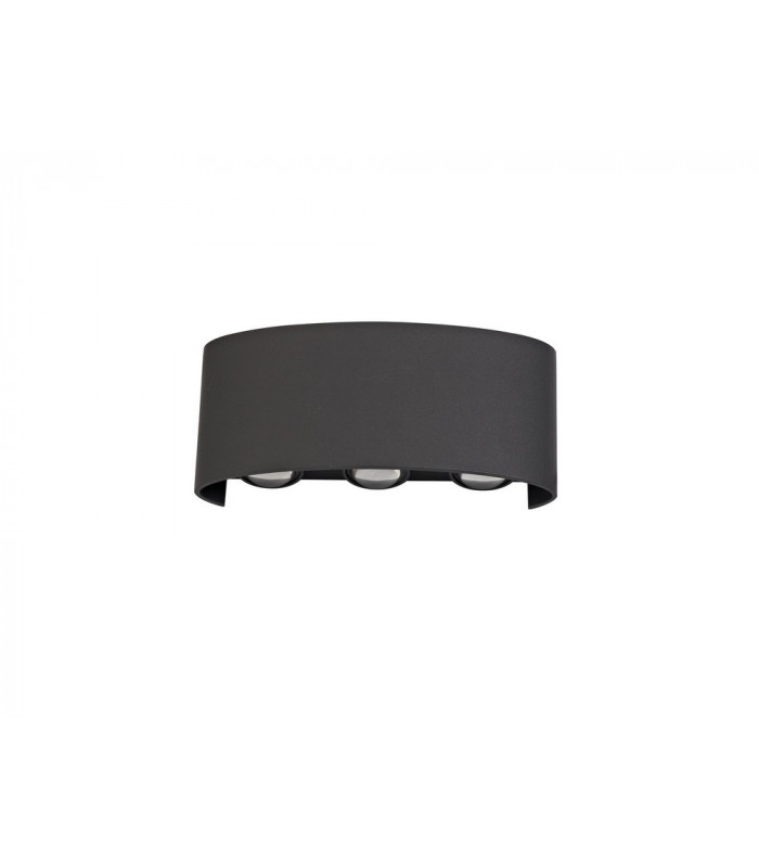 LED Up & Downward Lighting Wall Light, 6W, 3000K, Anthracite, 500lm, IP54