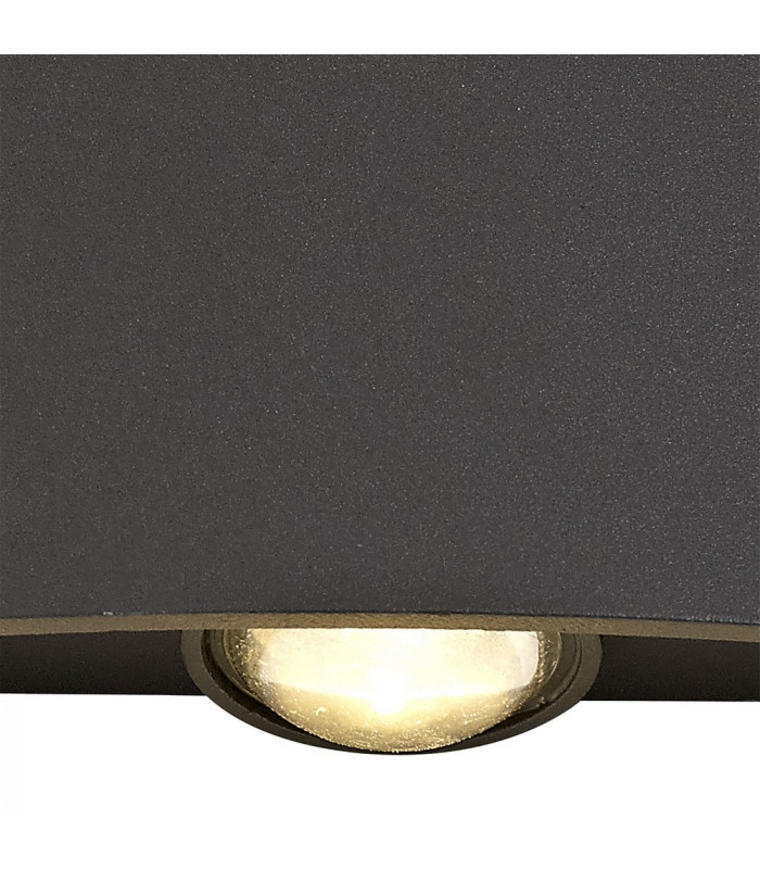 LED Up & Downward Lighting Wall Light, 6W, 3000K, Anthracite, 500lm, IP54