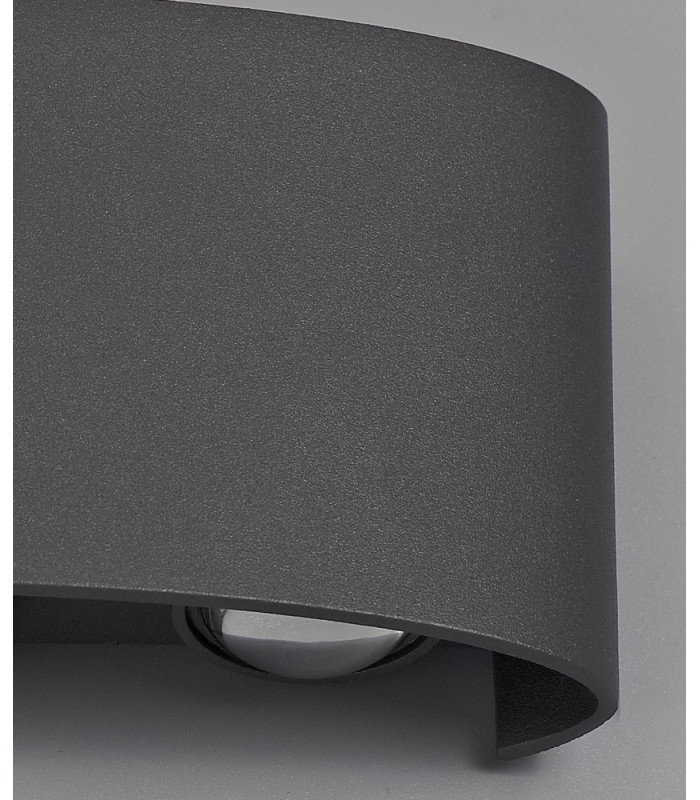 LED Up & Downward Lighting Wall Light, 6W, 3000K, Anthracite, 500lm, IP54