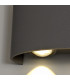 LED Up & Downward Lighting Wall Light, 6W, 3000K, Anthracite, 500lm, IP54