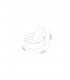 LED Up & Downward Lighting Wall Light, 6W, 3000K, Sand White, 520lm, IP54