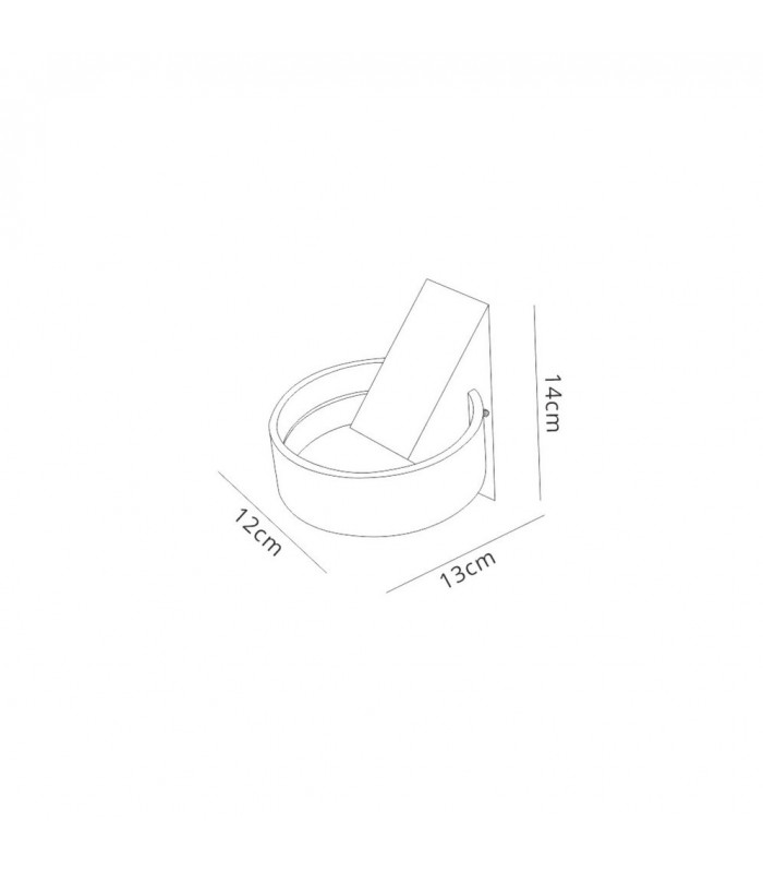 LED Up & Downward Lighting Wall Light, 6W, 3000K, Sand White, 520lm, IP54