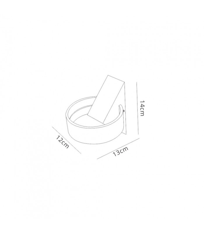 LED Up & Downward Lighting Wall Light, 6W, 3000K, Anthracite, 520lm, IP54