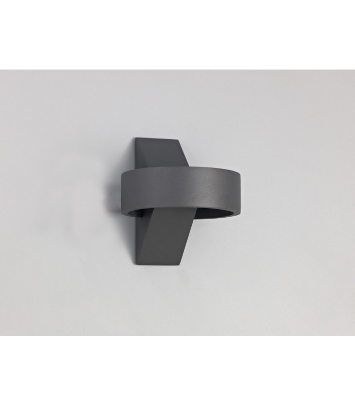 LED Up & Downward Lighting Wall Light, 6W, 3000K, Anthracite, 520lm, IP54
