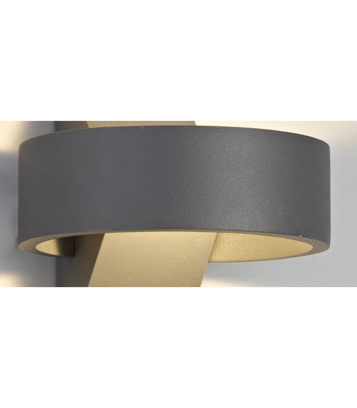 LED Up & Downward Lighting Wall Light, 6W, 3000K, Anthracite, 520lm, IP54