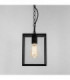 1 Light Outdoor Ceiling Pendant Light Black, E27