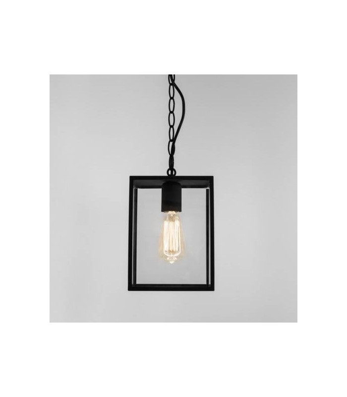 1 Light Outdoor Ceiling Pendant Light Black, E27