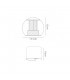 LED Up & Downward Lighting Wall Light 2x3W, 3000K, Sand White, 410lm, IP54