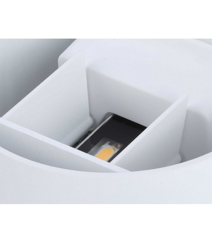 LED Up & Downward Lighting Wall Light 2x3W, 3000K, Sand White, 410lm, IP54