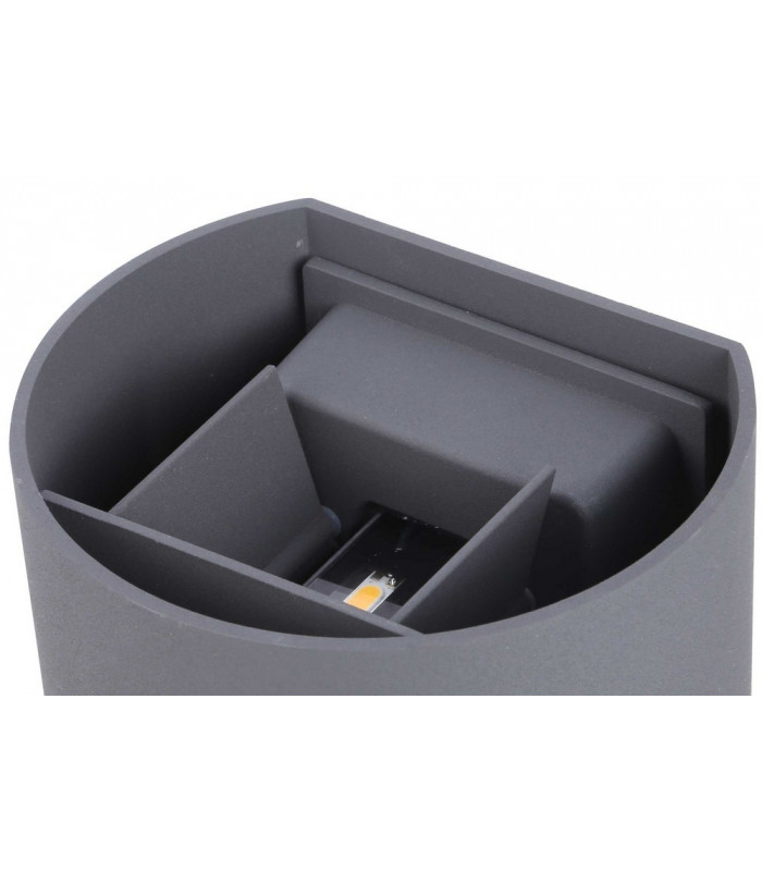 LED Up & Downward Lighting Wall Light 2x3W, 3000K, Anthracite, 410lm, IP54
