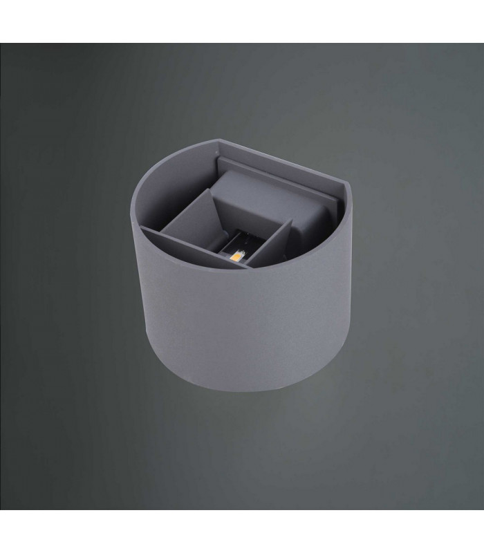 LED Up & Downward Lighting Wall Light 2x3W, 3000K, Anthracite, 410lm, IP54