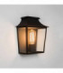 1 Light Outdoor Wall Lantern Black IP44, E27
