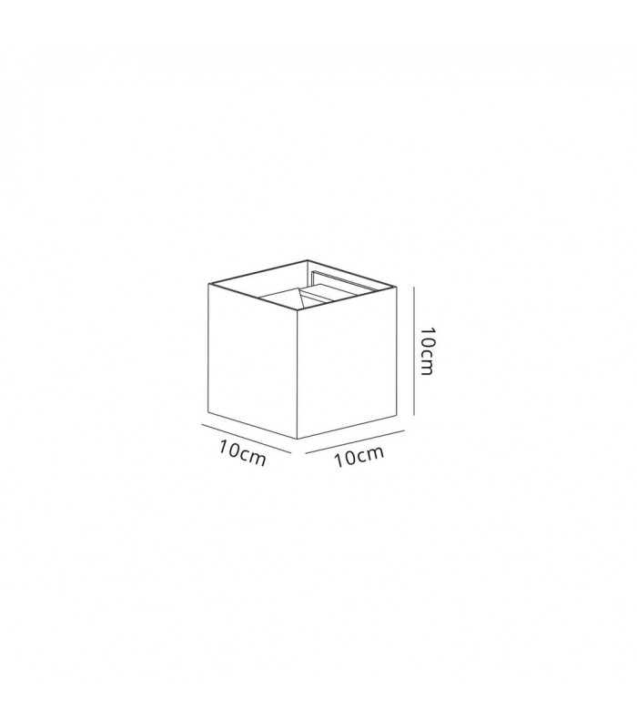 LED Up & Downward Lighting Wall Light 2x3W, 3000K Anthracite, 410lm, IP54