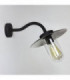 1 Light Outdoor Fisherman Dome Wall Light Black IP44, E27
