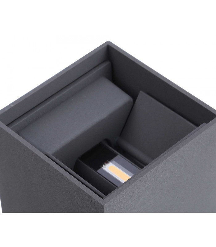 LED Up & Downward Lighting Wall Light 2x3W, 3000K Anthracite, 410lm, IP54