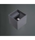 LED Up & Downward Lighting Wall Light 2x3W, 3000K Anthracite, 410lm, IP54