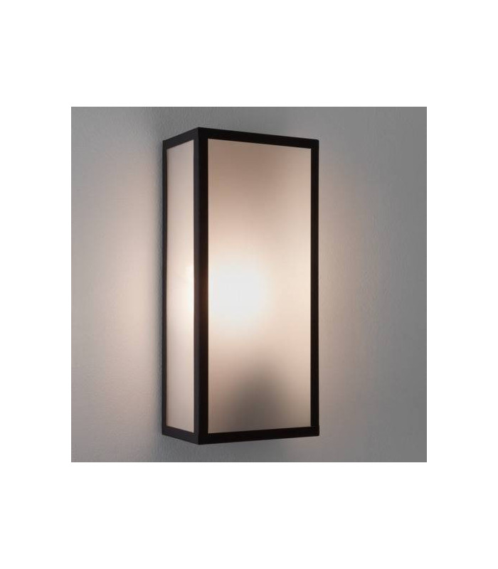 1 Light Outdoor Sensor Wall Lantern Black IP44, E27