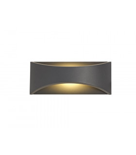 LED Up & Downward Lighting Wall Light 6W, 3000K, Anthracite, 375lm, IP54