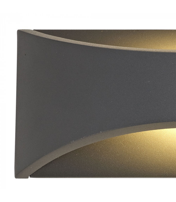 LED Up & Downward Lighting Wall Light 6W, 3000K, Anthracite, 375lm, IP54