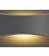 LED Up & Downward Lighting Wall Light 6W, 3000K, Anthracite, 375lm, IP54