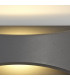 LED Up & Downward Lighting Wall Light 6W, 3000K, Anthracite, 375lm, IP54