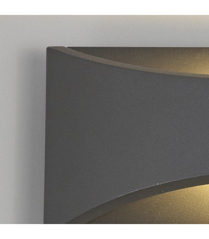 LED Up & Downward Lighting Wall Light 6W, 3000K, Anthracite, 375lm, IP54