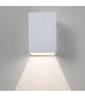 LED 1 Light Outdoor Small Wall Light Textured White IP65