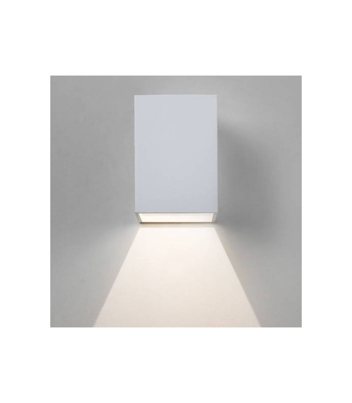 LED 1 Light Outdoor Small Wall Light Textured White IP65
