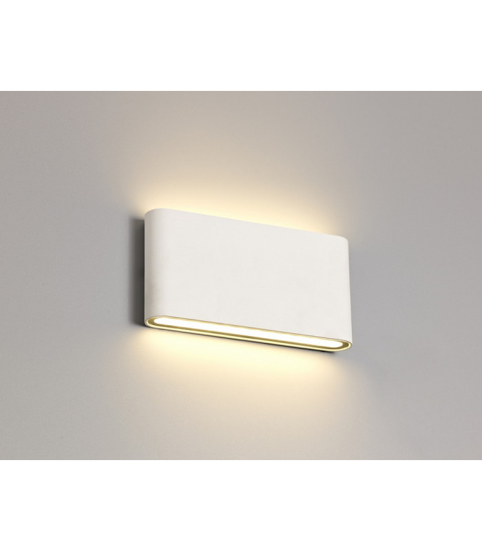 LED Up & Downward Lighting Large Wall Light 2x6W, 3000K, 452lm, Sand White, IP54