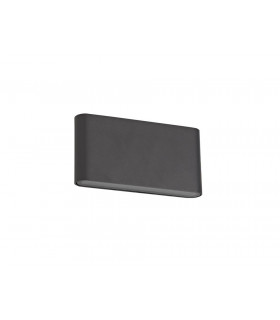LED Up & Downward Lighting Large Wall Light 2x6W, 3000K, 452lm, Anthracite, IP54