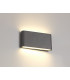 LED Up & Downward Lighting Large Wall Light 2x6W, 3000K, 452lm, Anthracite, IP54